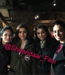 Alia Bhatt with fans on the sets of Shaandaar