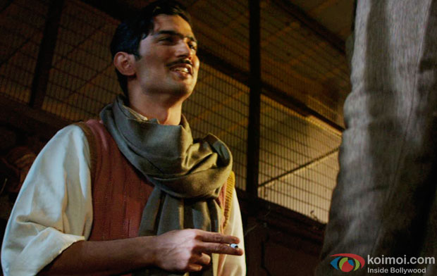 Sushant Singh Rajput in a still from movie 'Detective Byomkesh Bakshi'