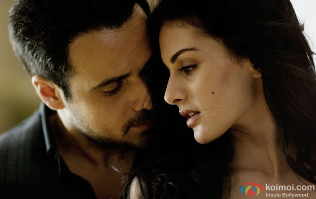 Emraan Hashmi and Amyra Dastur in a still from movie 'Mr X'
