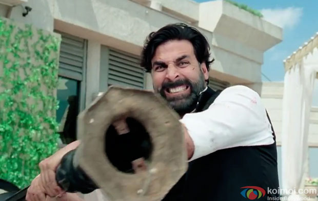 Akshay Kumar in a still from movie 'Gabbar Is Back'