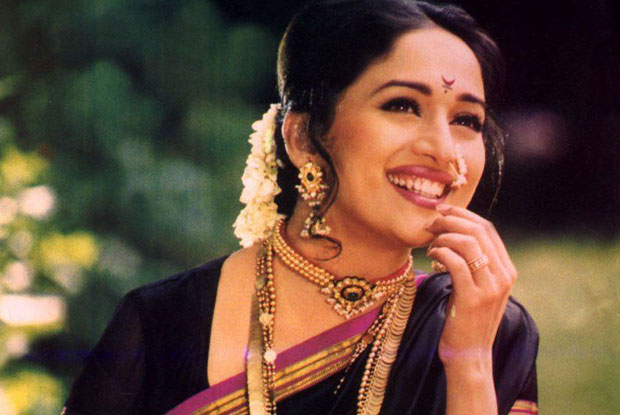 Madhuri Dixit in a still from movie 'Mrityudand (1997)'