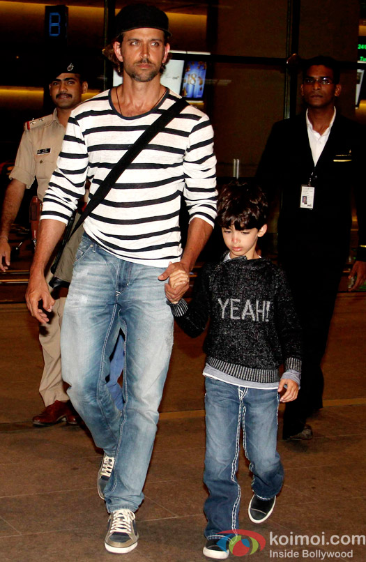 Hrithik Roshan & Kids Return From Their Maldives Trip