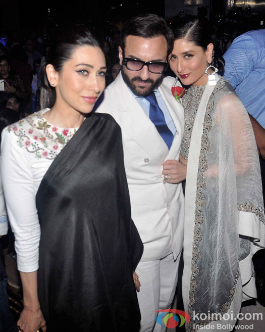Karisma Kapoor, Saif Ali Khan and Kareena Kapoor Khan at LFW 2015 Day 5