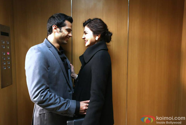 Neil Bhoopalam and Anushka Sharma in a still from movie 'NH10'