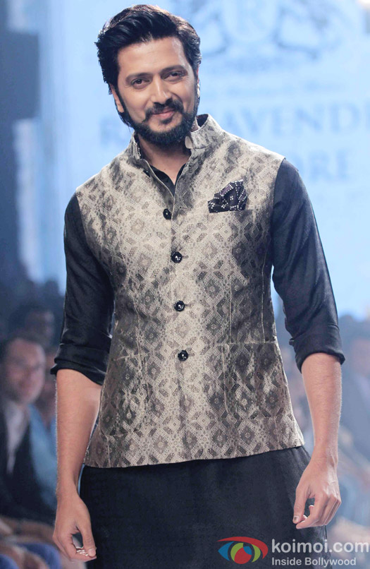 Riteish Deshmukh Walks The Ramp For Raghavendra Rathore At Lakme Fashion Week Summer Resort 2015 Riteish Deshmukh Walks The Ramp For Raghavendra Rathore At Lakme Fashion Week Summer Resort 2015