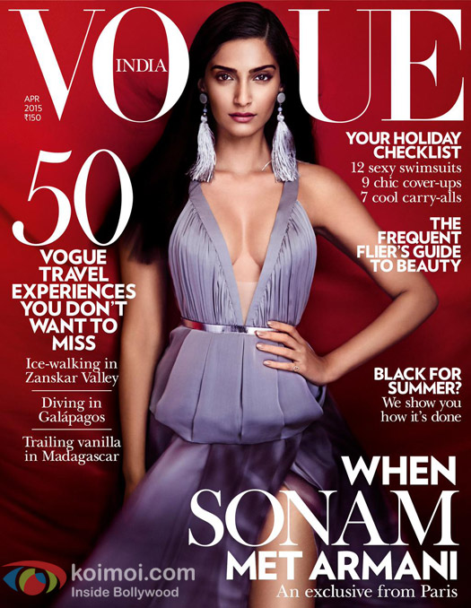 Sonam Kapoor on the Vogue Cover