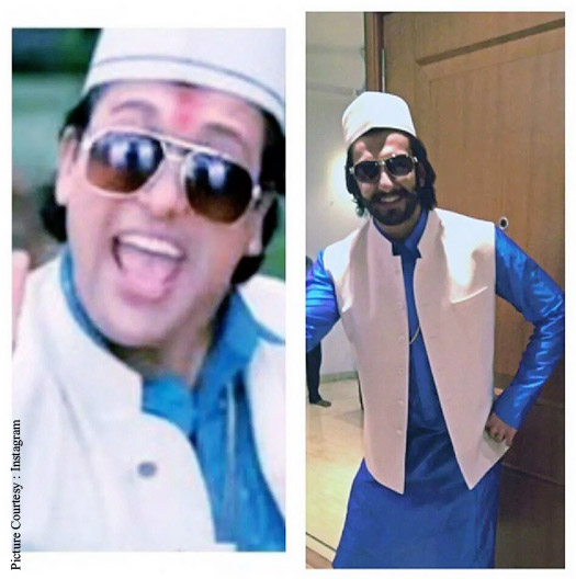 Ranveer Singh's Govinda Look