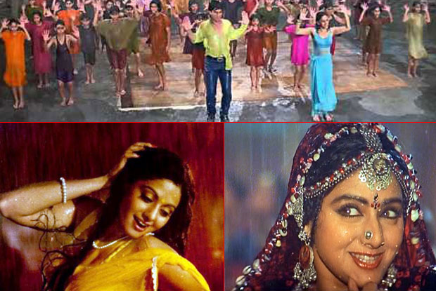 Madhuri Dixit, Shah Rukh Khan and Sridevi