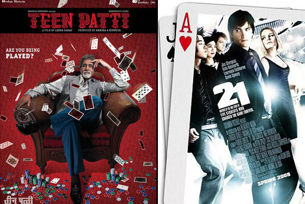 Teen Patti (2010) and 21 (2008) Movie Poster