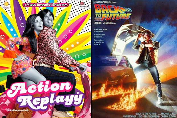 Action Replayy (2010) and Back to the Future (1985) Movie Poster