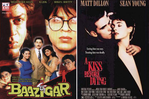 Baazigar (1993) and A Kiss Before Dying (1991) Movie Poster