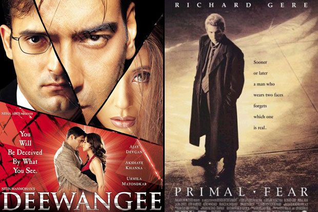 Deewangee (2002) and Primal Fear (1996) Movie Poster
