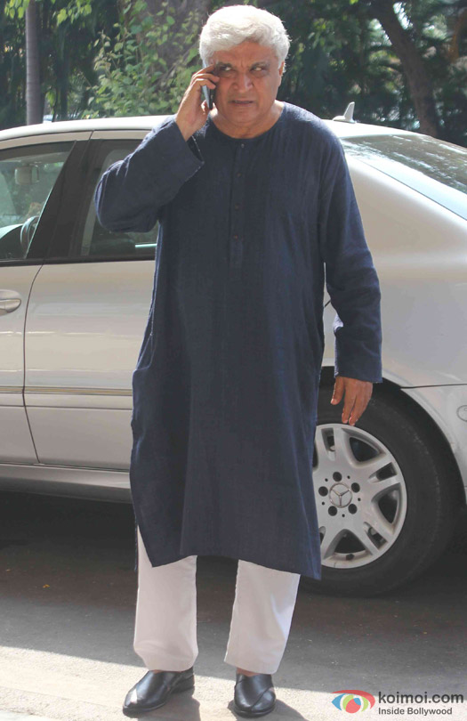 Javed Akhtar Spotted At Domestic Airport Javed Akhtar Spotted At Domestic Airport
