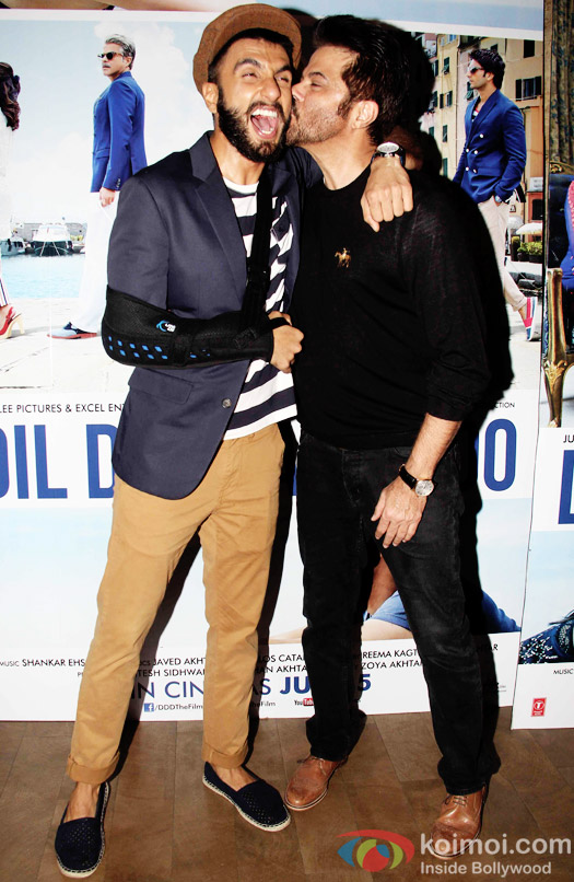 Ranveer Singh and Anil Kapoor attend to watch the trailer of 'Dil Dhadakne Do'