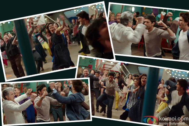 Anil Kapoor, Farhan Akhtar, Ranveer Singh, Priyanka Chopra in a still from movie 'Dil Dhadakne Do'