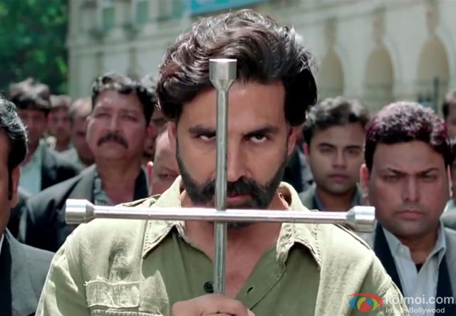 Akshay Kumar in a still from movie 'Gabbar Is Back'
