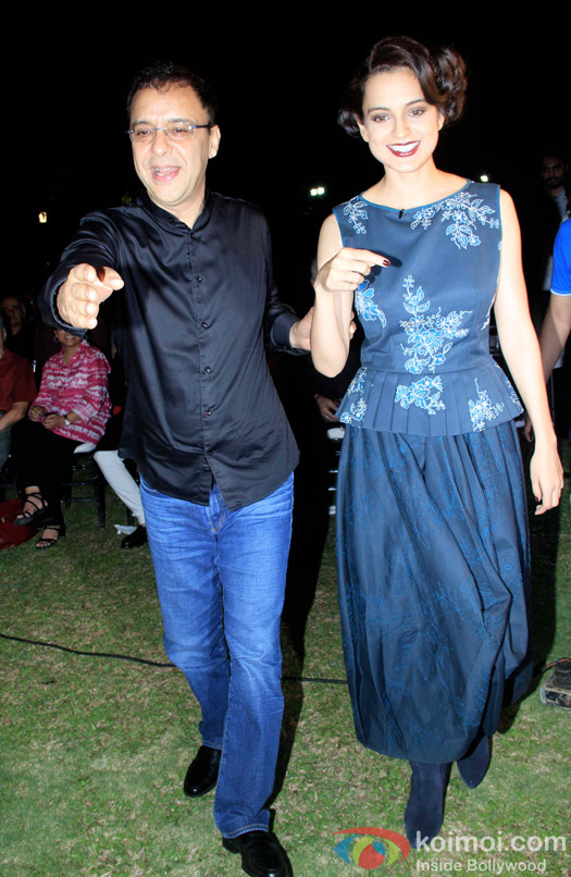 Vidhu Vinod Chopra and Kangna Ranaut At The Launch Of Anupama Chopra Book 'The Front Row' 