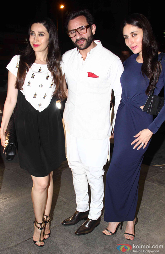 Karisma Kapoor, Saif Ali Khan and Kareena Kapoor Khan Celebrate Babita Kapoor's Birthday Karisma Kapoor, Saif Ali Khan and Kareena Kapoor Khan Celebrate Babita Kapoor's Birthday