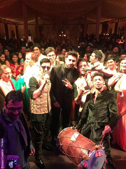 Kunal Kapoorand Naina Bachchan's Wedding Reception : Abhishek Bachchan