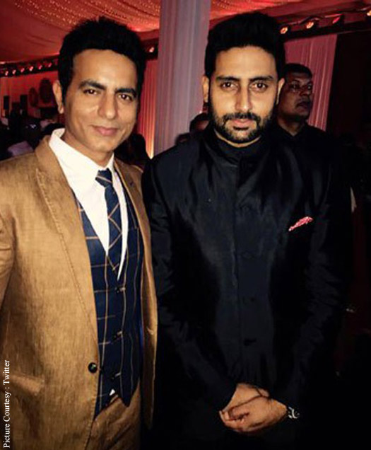 Kunal Kapoorand Naina Bachchan's Wedding Reception : Abhishek Bachchan