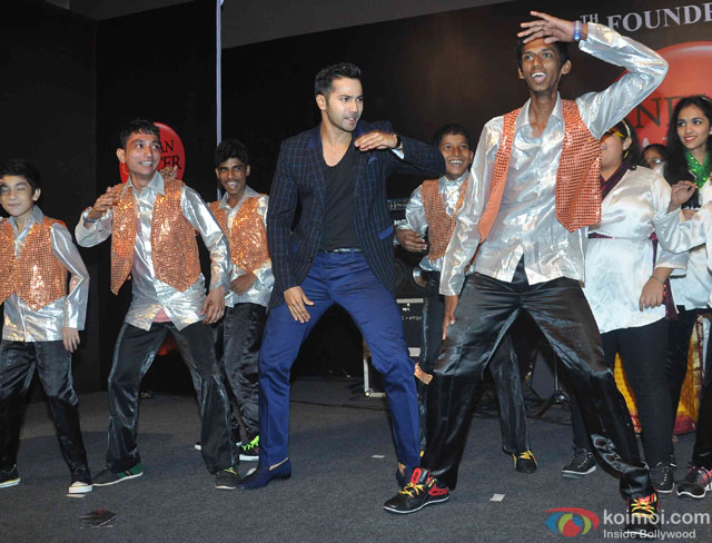 Varun Dhawan during launch of film on Anti-Tobacco at 64th Founder's Day