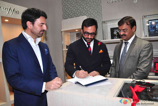 Saif Ali Khan during the launch of Montegrappa Italia Luxury Brand