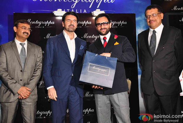Saif Ali Khan during the launch of Montegrappa Italia Luxury Brand