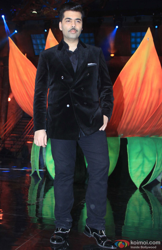 Karan Johar during the promotion of movie 'Bombay Velvet' on the sets of 'India's Got Talent 2015'