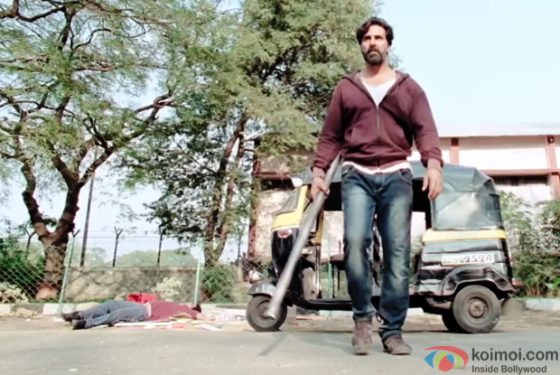 Akshay Kumar in a still from movie 'Gabbar Is Back' Akshay Kumar in a still from movie 'Gabbar Is Back'
