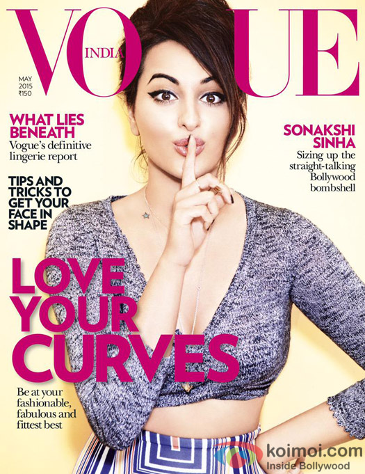 Sonakshi Sinha Says 'Shhh' On The Vogue Cover