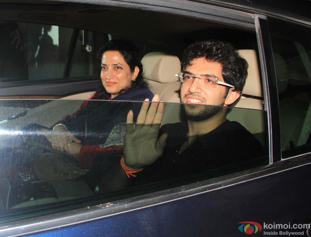 Aditya Thackeray at special screening of movie 'Gabbar Is Back'