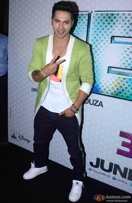 Varun Dhawan during the trailer launch of movie 'ABCD – Any Body Can Dance 2'