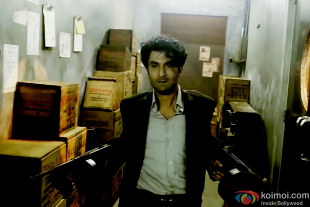 Ranbir Kapoor in a still from movie 'Bombay Velvet'