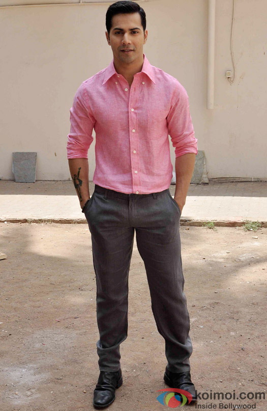 Varun Dhawan during the Promotion of ABCD 2 at Mehboob studio