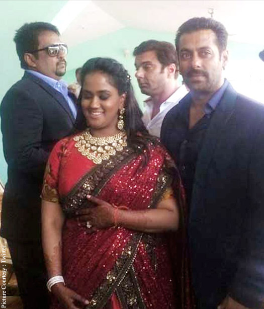 Salman Khan At Arpita’s Wedding Reception In Mandi