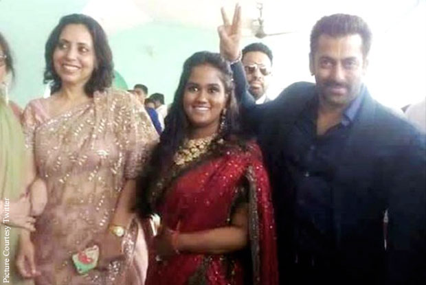 Salman Khan At Arpita’s Wedding Reception In Mandi