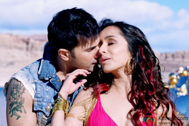 Varun Dhawan and Shraddha Kapoor in a still from movie 'ABCD 2'