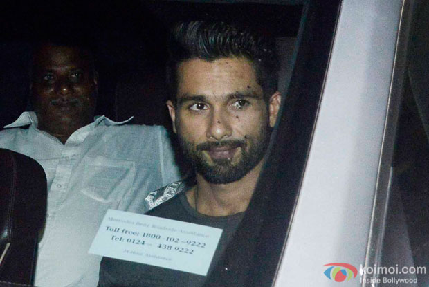 Shahid Kapoor Snapped At Mehboob Studios
