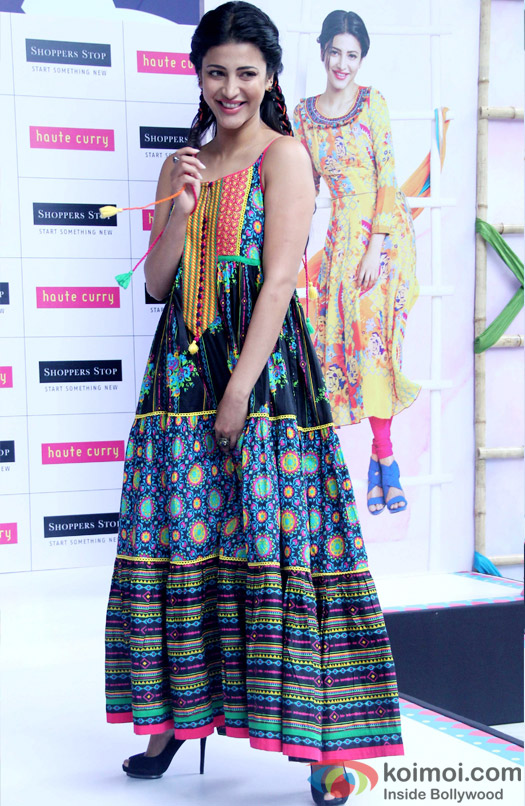 Shruti Haasan Showcases The Latest Collection Of Brand Haute Curry