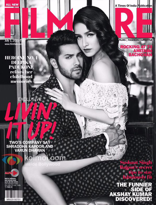 Hot Jodi : Shraddha Kapoor & Varun Dhawan On Filmfare Cover Hot Jodi : Shraddha Kapoor & Varun Dhawan On Filmfare Cover