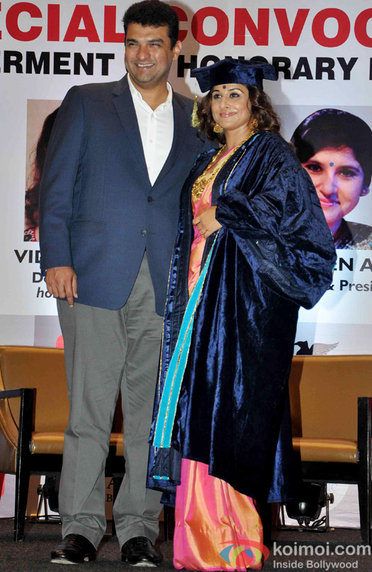 Siddharth Roy Kapur during Vidya Balan Conferred  With A Doctor Of Arts Honoris Causa