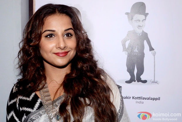 Vidya Balan Snapped At The Inauguration Of Exhibition Chaplin Lines