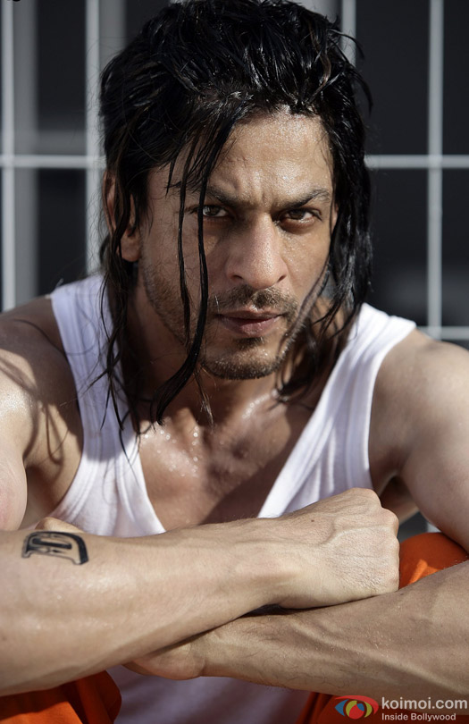 Shah Rukh Khan in a beard look still from movie 'Don 2 (2011)'