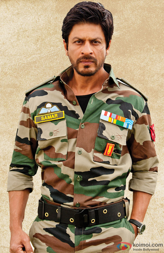 Shah Rukh Khan in a beard look still from movie 'Jab Tak Hai Jaan (2012)'