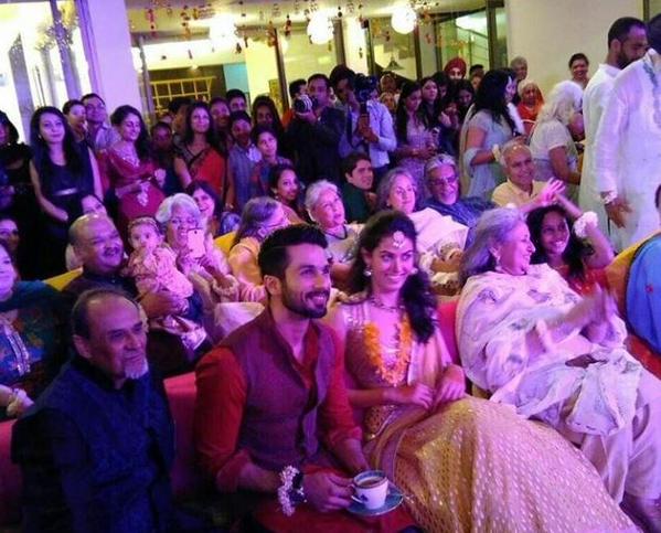 Shahid Kapoor And Mira Rajput At Their Sangeet Ceremony