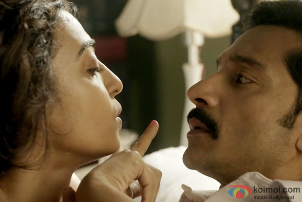 Radhika Apte and Tota Roy Chowdhary in a still from Epic Thriller 'Ahalya'