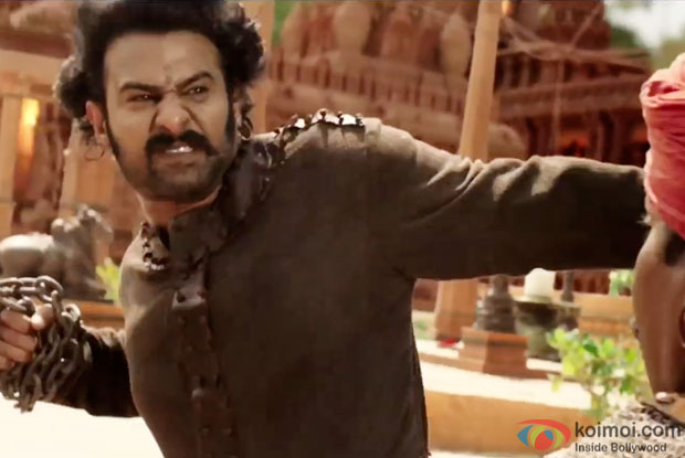 Prabhas in a still from movie 'Bahubali'