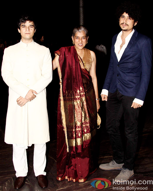 Vivaan Shah, Ratna Pathak and Imaad Shah attend Shahid Kapoor and Mira Rajput's reception