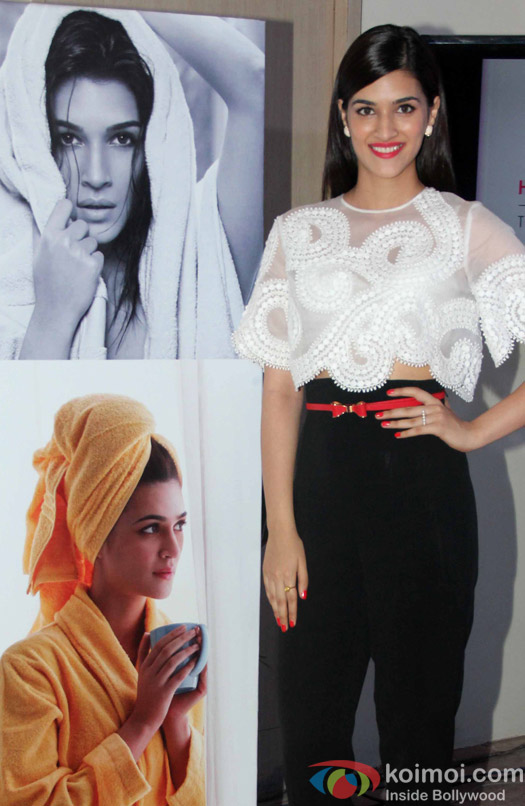  Kriti Sanon during the launch of Trident group new Bath & Home Linen collection