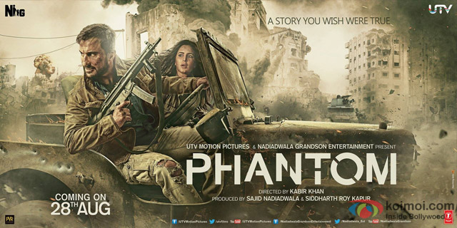 Saif Ali Khan and Katrina Kaif in a Phantom Movie Poster 4